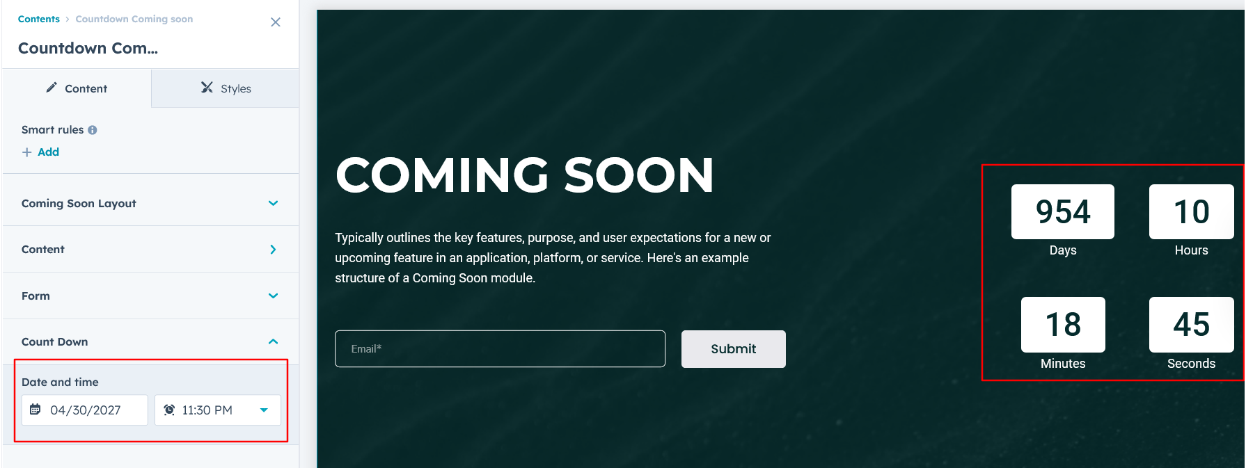 coming soon countdown